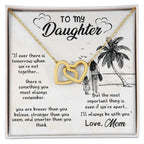 Gift for Daughter From Mom - I'll Always Be With You - Interlocking Hearts Necklace