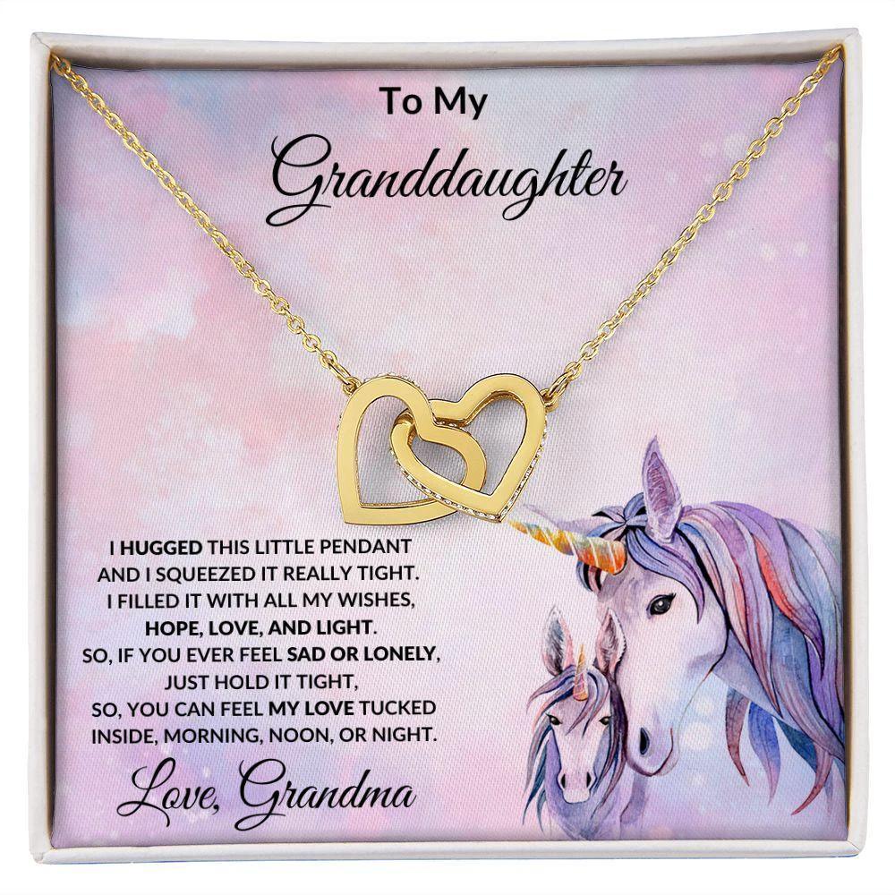 Granddaughter Gift From Grandma Unicorn Message Card