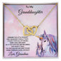 Granddaughter Gift From Grandma Unicorn Message Card - Mallard Moon Gift Shop