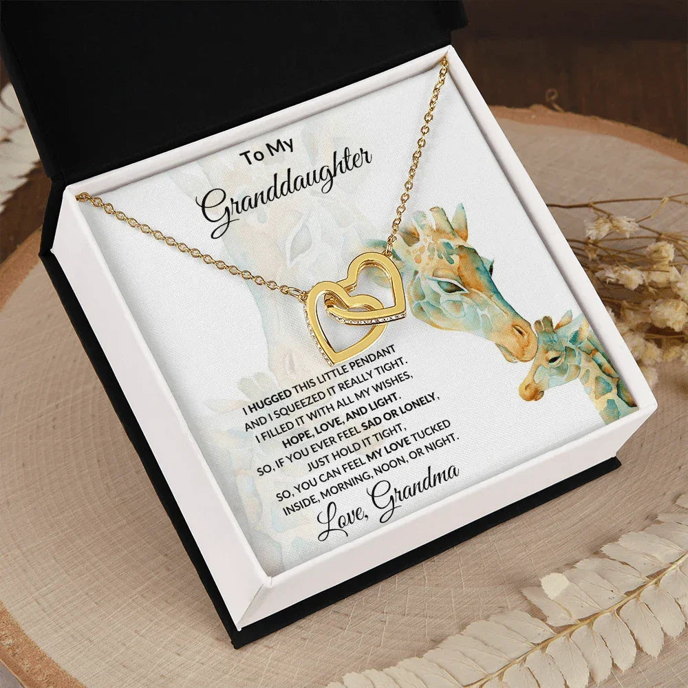 To My Granddaughter I Hugged this Pendant and Filled it with Love