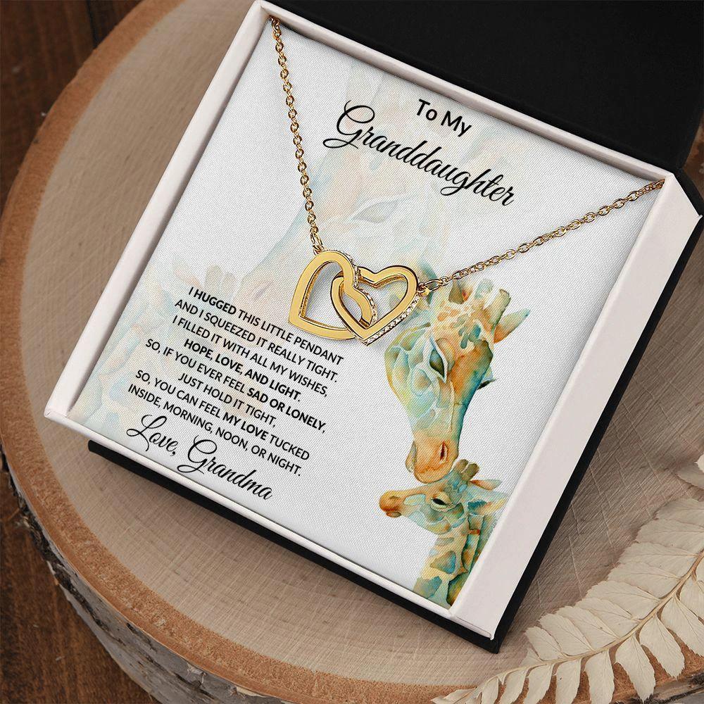 To My Granddaughter I Hugged this Pendant and Filled it with Love