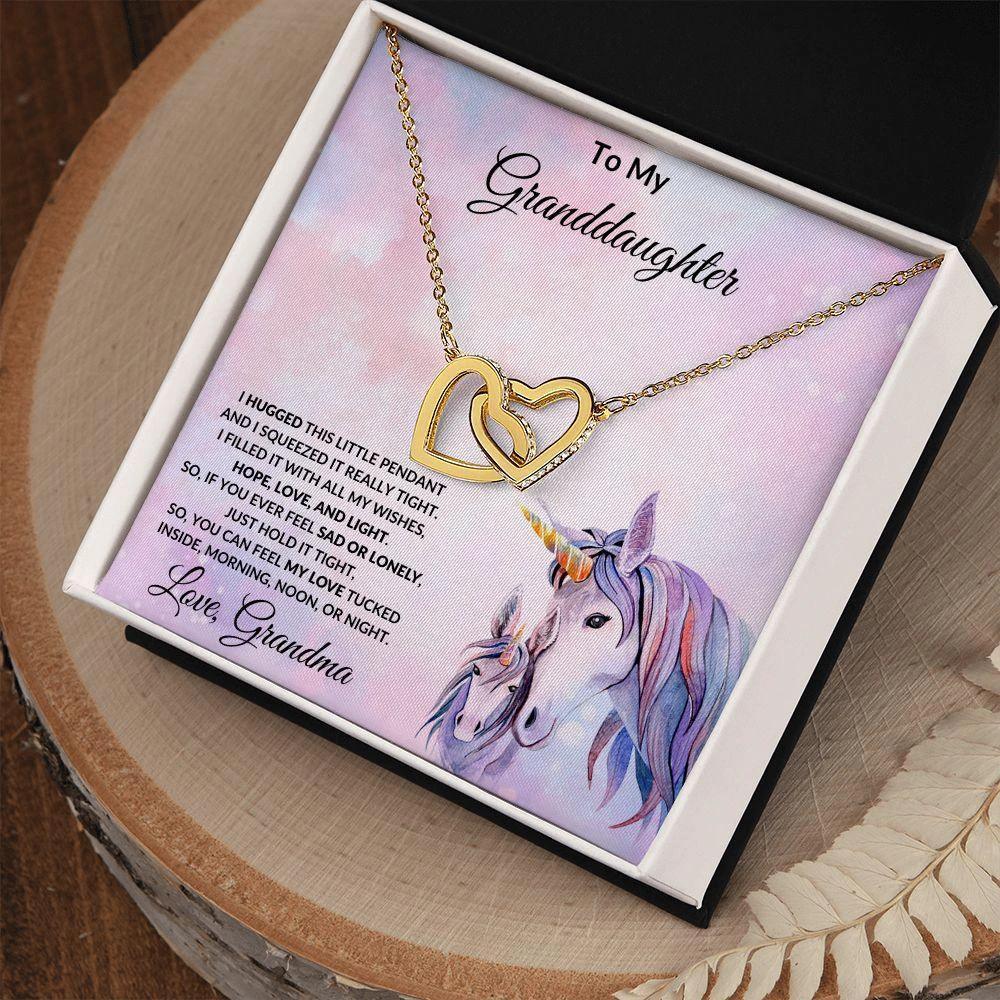 Granddaughter Gift From Grandma Unicorn Message Card