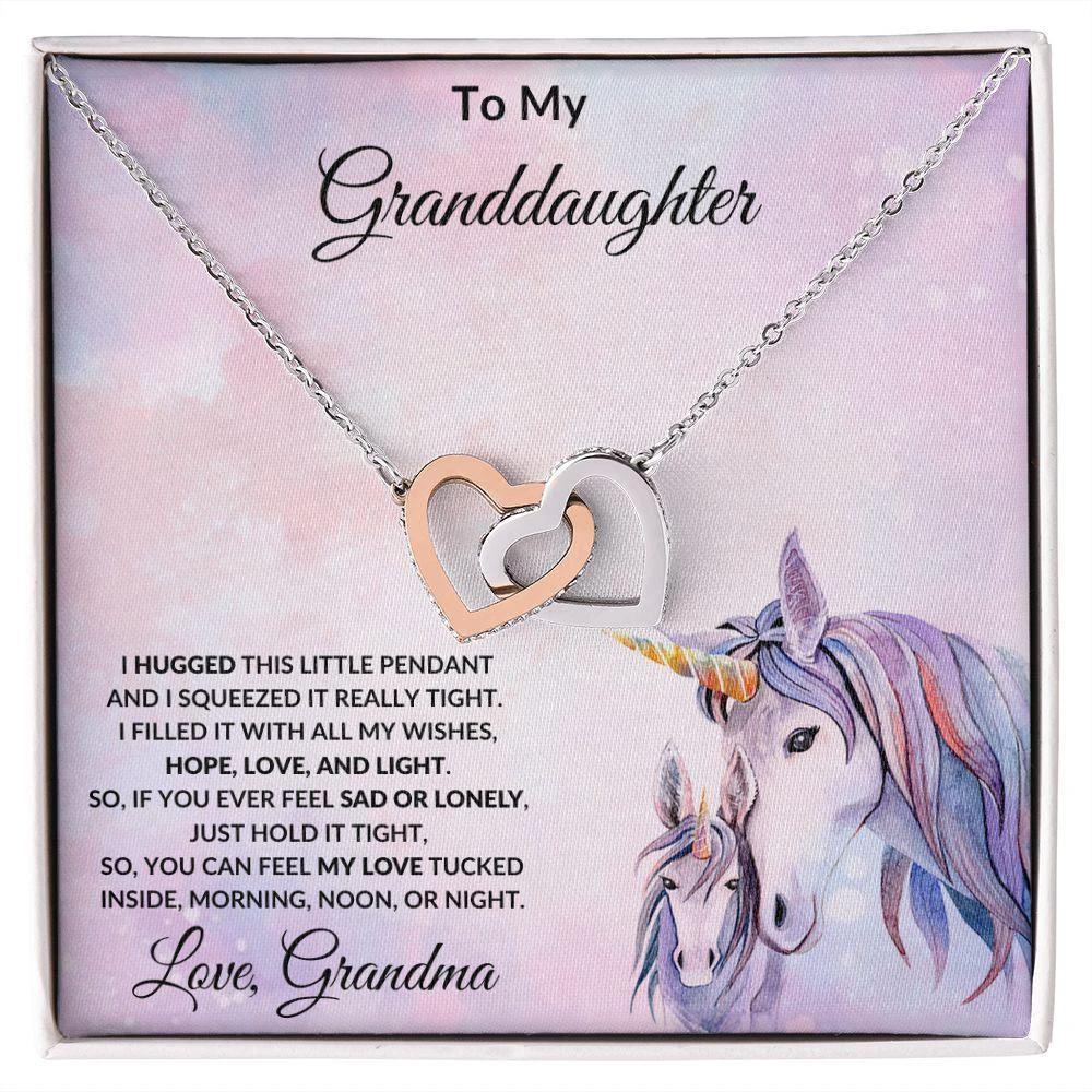 Granddaughter Gift From Grandma Unicorn Message Card