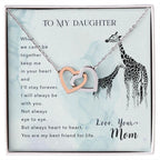 To My Daughter Best Friend for Life Interlocking Hearts Necklace