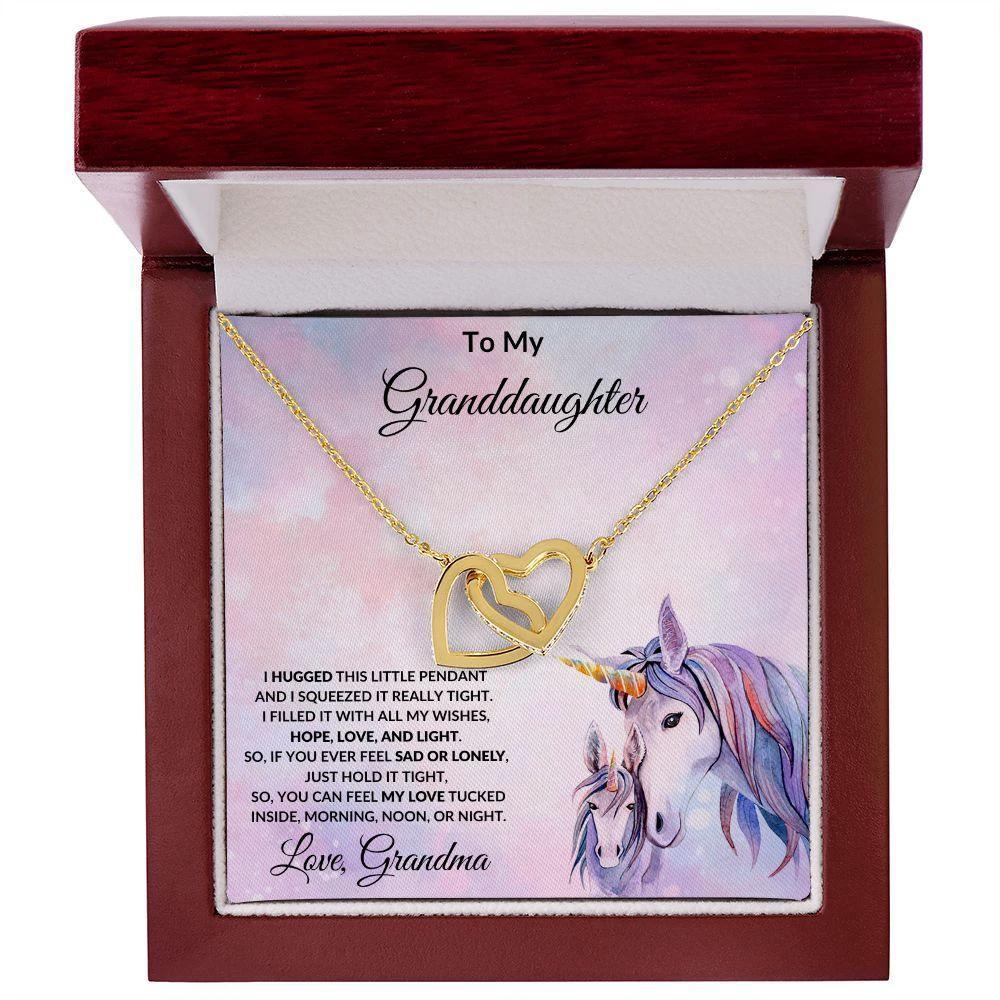 Granddaughter Gift From Grandma Unicorn Message Card