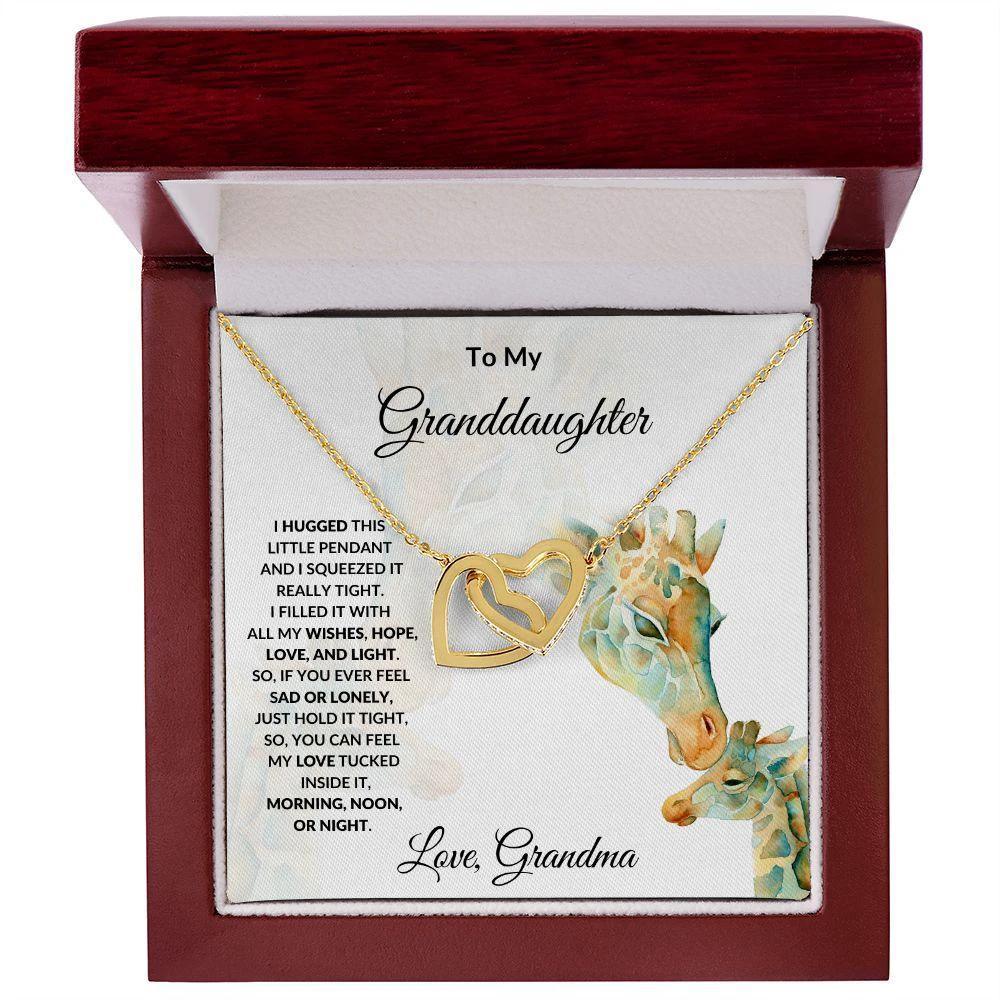 Gift for Granddaughter Interlocking Hearts Necklace