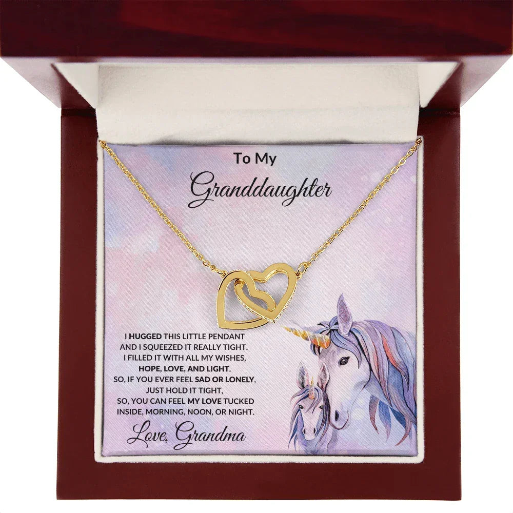 Granddaughter Gift From Grandma Unicorn Message Card