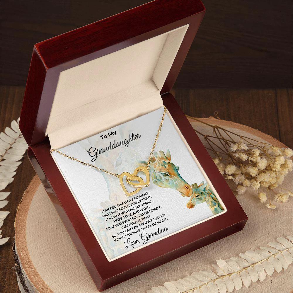 To My Granddaughter I Hugged this Pendant and Filled it with Love