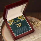 To My Daughter Encouragement Gift - Everything You Need - Interlocking Hearts Necklace