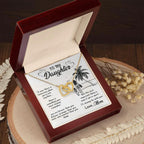 Gift for Daughter From Mom - I'll Always Be With You - Interlocking Hearts Necklace