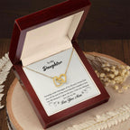 To My Daughter - Pages of Life - Interlocking Hearts Necklace