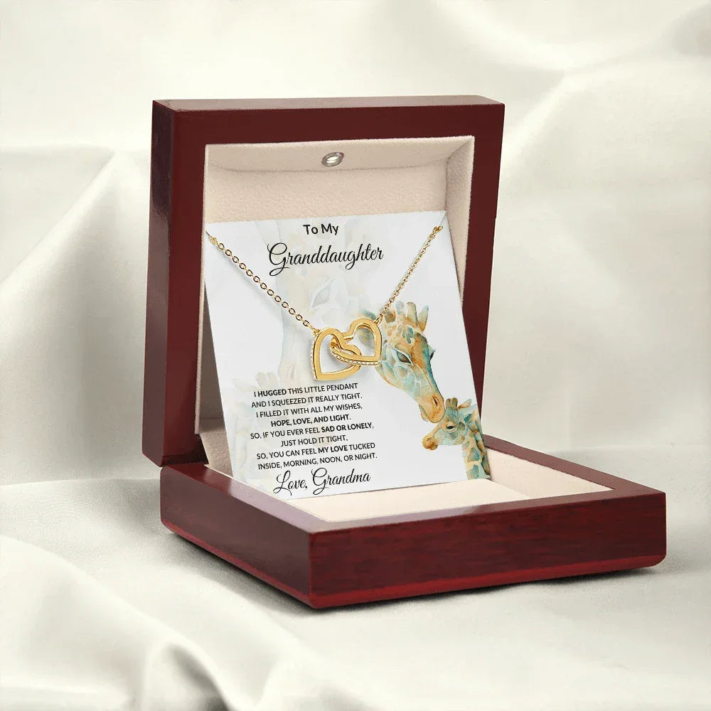 To My Granddaughter I Hugged this Pendant and Filled it with Love