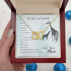To My Daughter Best Friend for Life Interlocking Hearts Necklace