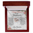 Christmas Gift for Granddaughter Interlocking Hearts Pendant Necklace
