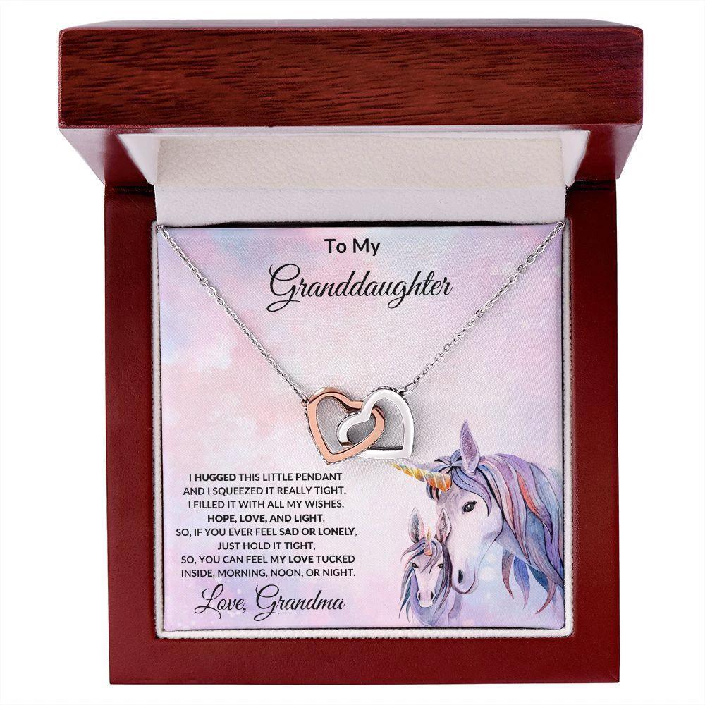 Granddaughter Gift From Grandma Unicorn Message Card