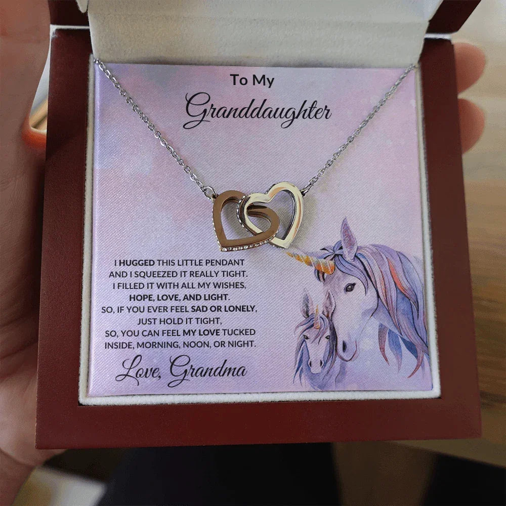Granddaughter Gift From Grandma Unicorn Message Card