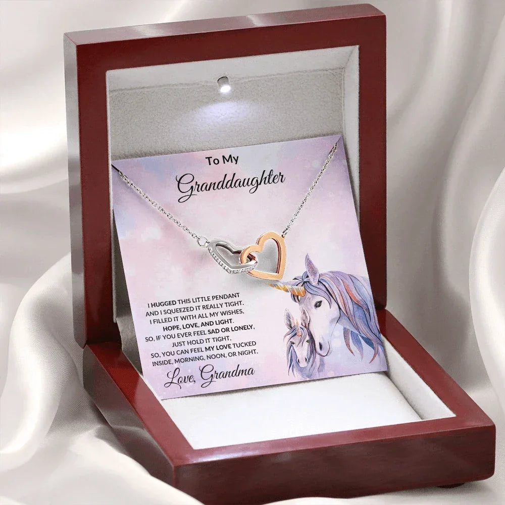 Granddaughter Gift From Grandma Unicorn Message Card