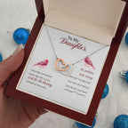 To My Daughter-Some Days Are Better Interlocking Hearts Necklace