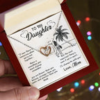 Gift for Daughter From Mom - I'll Always Be With You - Interlocking Hearts Necklace
