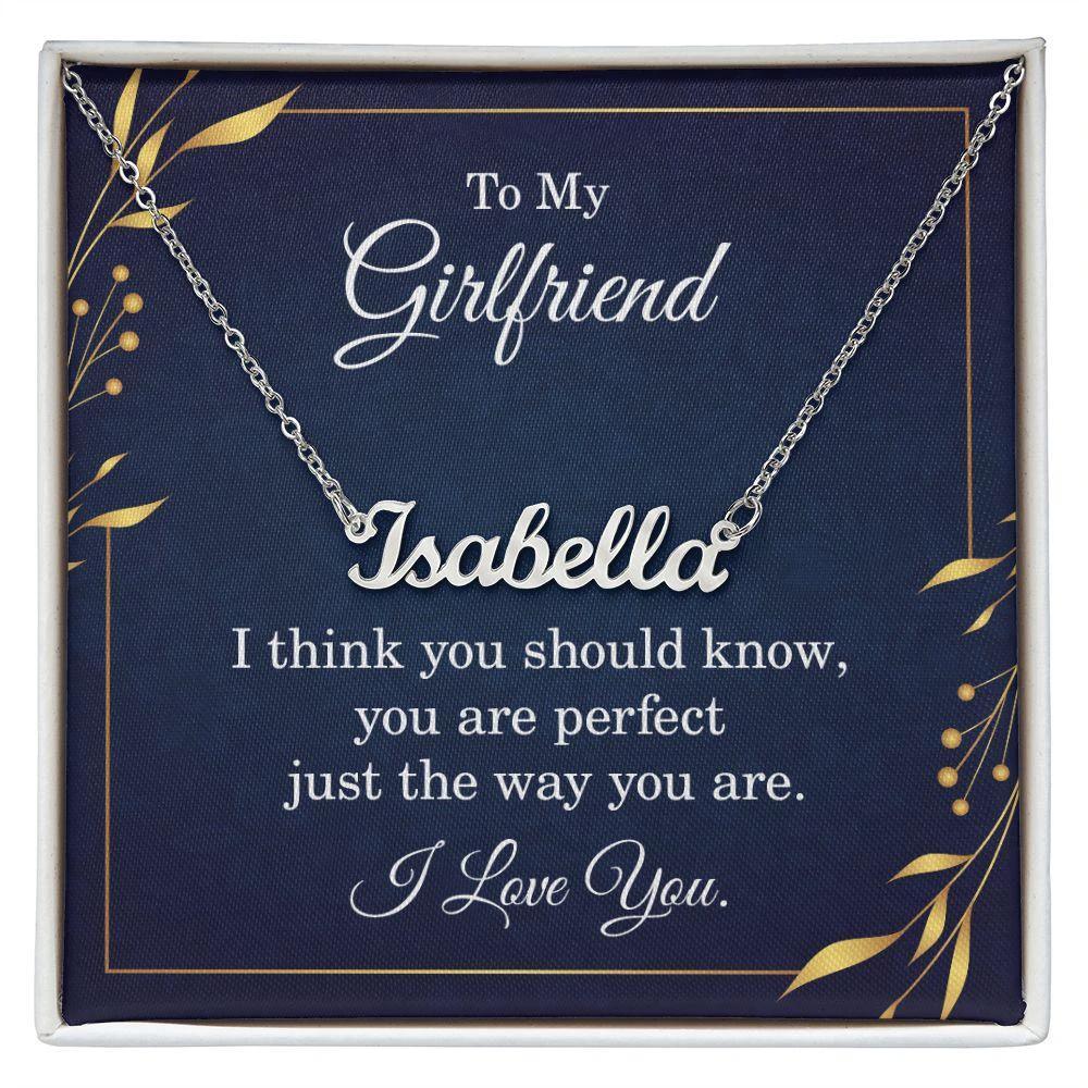 Gift for Girlfriend Personalized Name Necklace