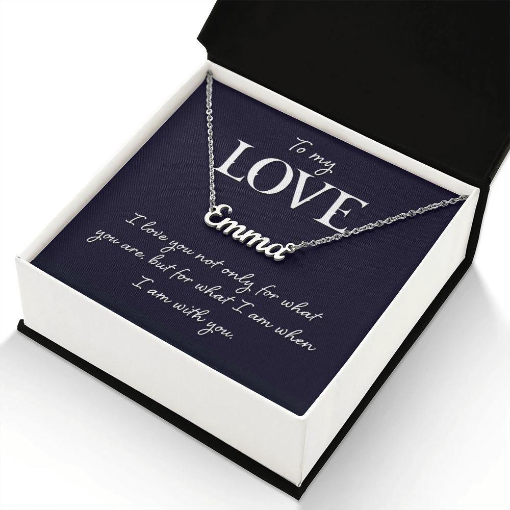 To My Love Personalized Name Necklace