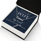 To My Beautiful Wife - My Heart is Wherever You Are Personalized Name Necklace - Mallard Moon Gift Shop