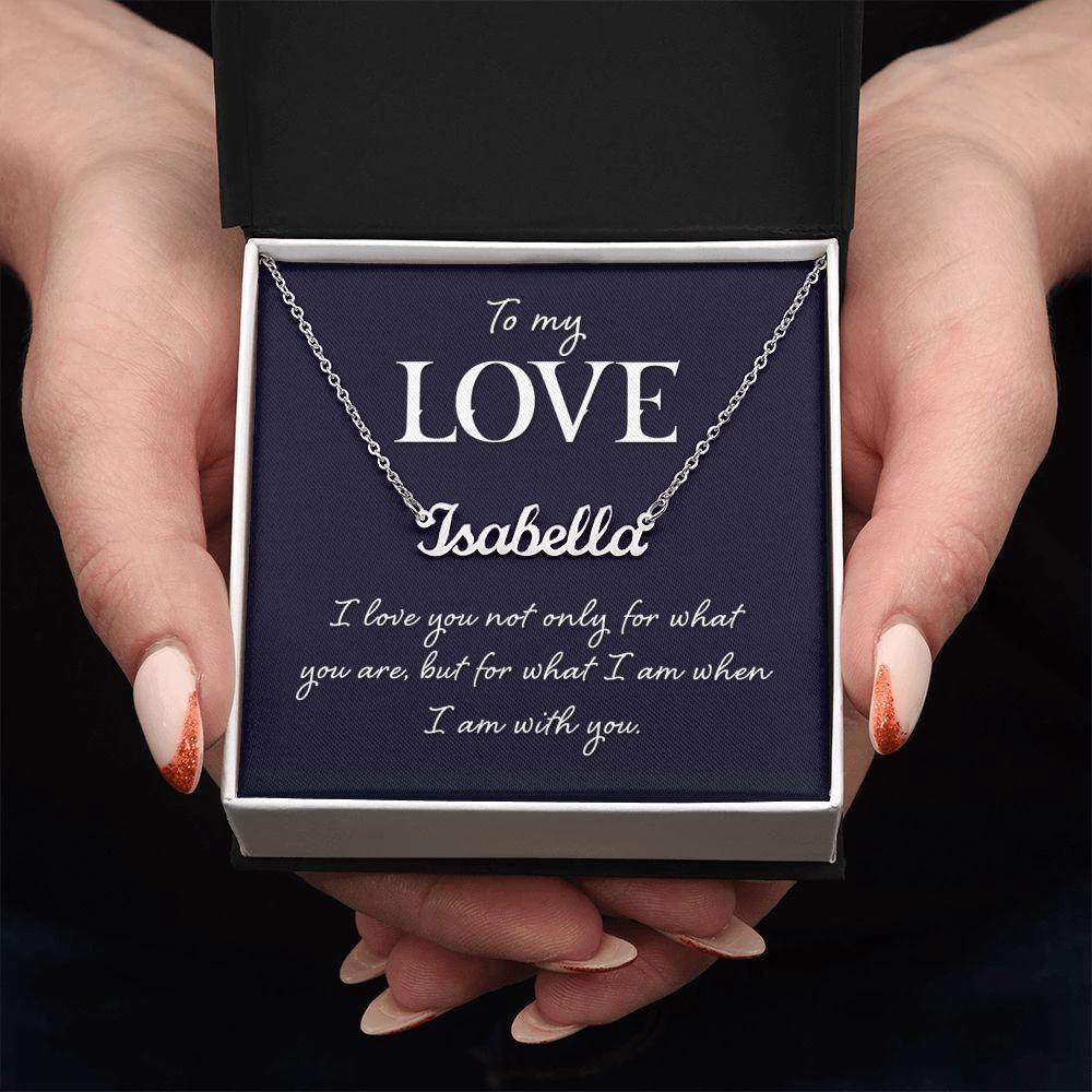 To My Love Personalized Name Necklace