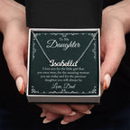 To My Daughter - I Love-you - Personalized Name Necklace
