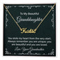 To My Beautiful Granddaughter Love Grandmother Personalized Name Necklace - Mallard Moon Gift Shop