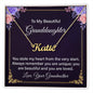 To My Beautiful Granddaughter Personalized Name Necklace - Mallard Moon Gift Shop
