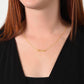 To My Beautiful Wife - My Heart is Wherever You Are Personalized Name Necklace - Mallard Moon Gift Shop