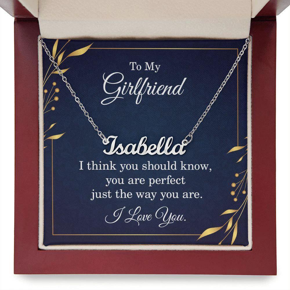 Gift for Girlfriend Personalized Name Necklace