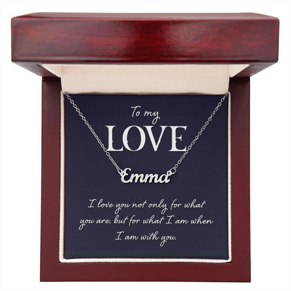 To My Love Personalized Name Necklace