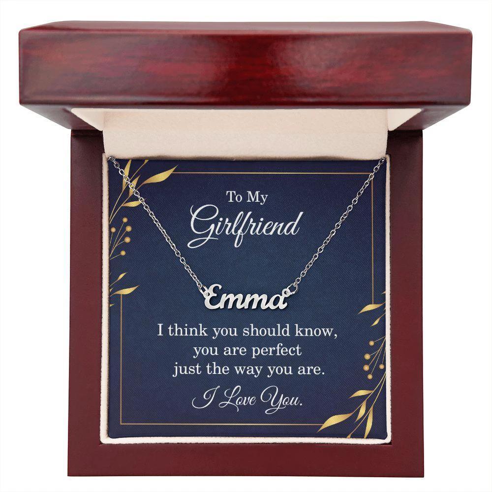 Gift for Girlfriend Personalized Name Necklace