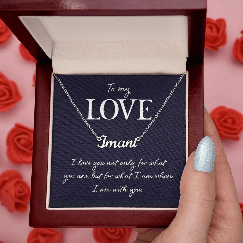 To My Love Personalized Name Necklace