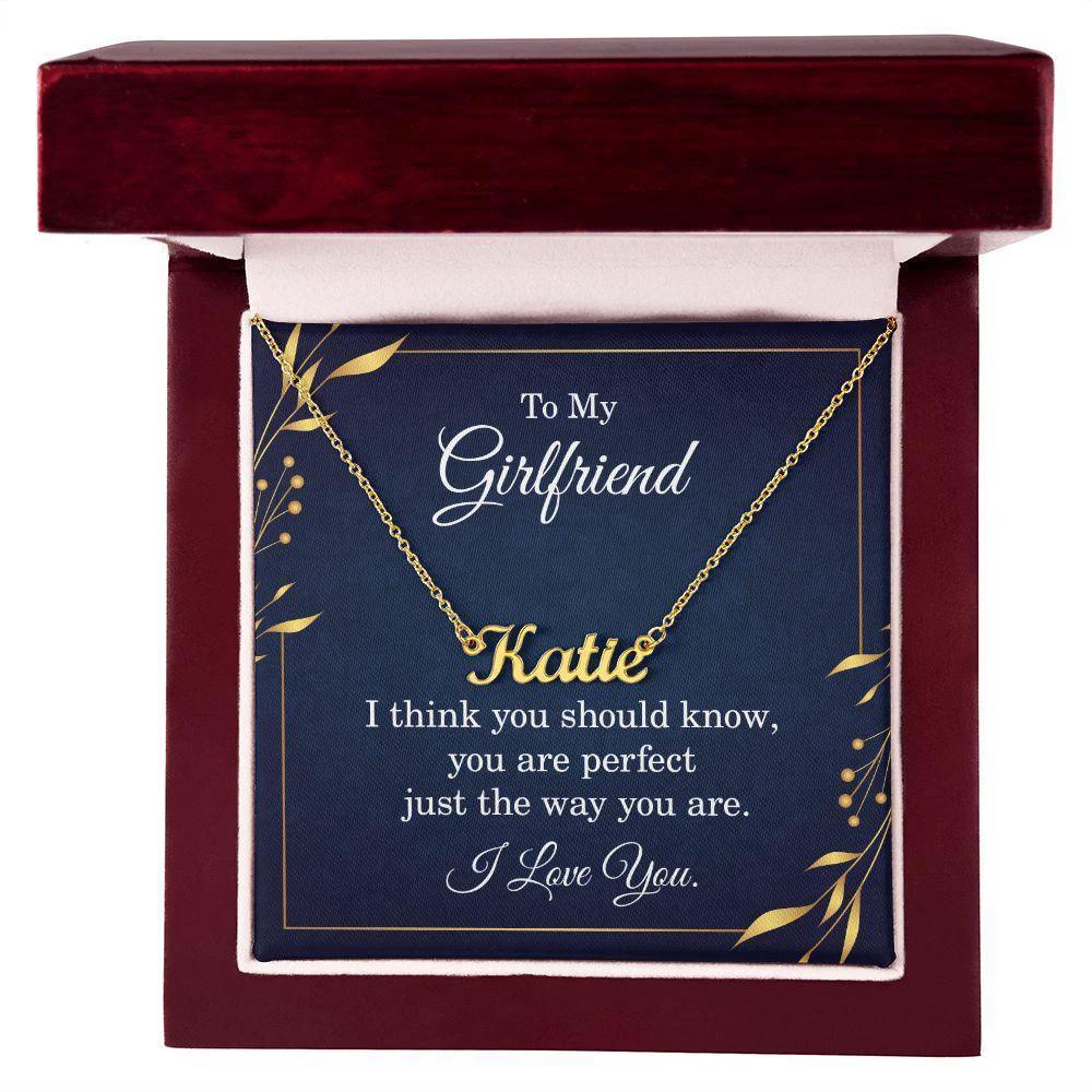 Gift for Girlfriend Personalized Name Necklace