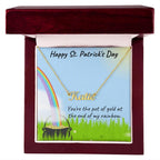 Gift for St. Patrick's Day Personalized Name Necklace