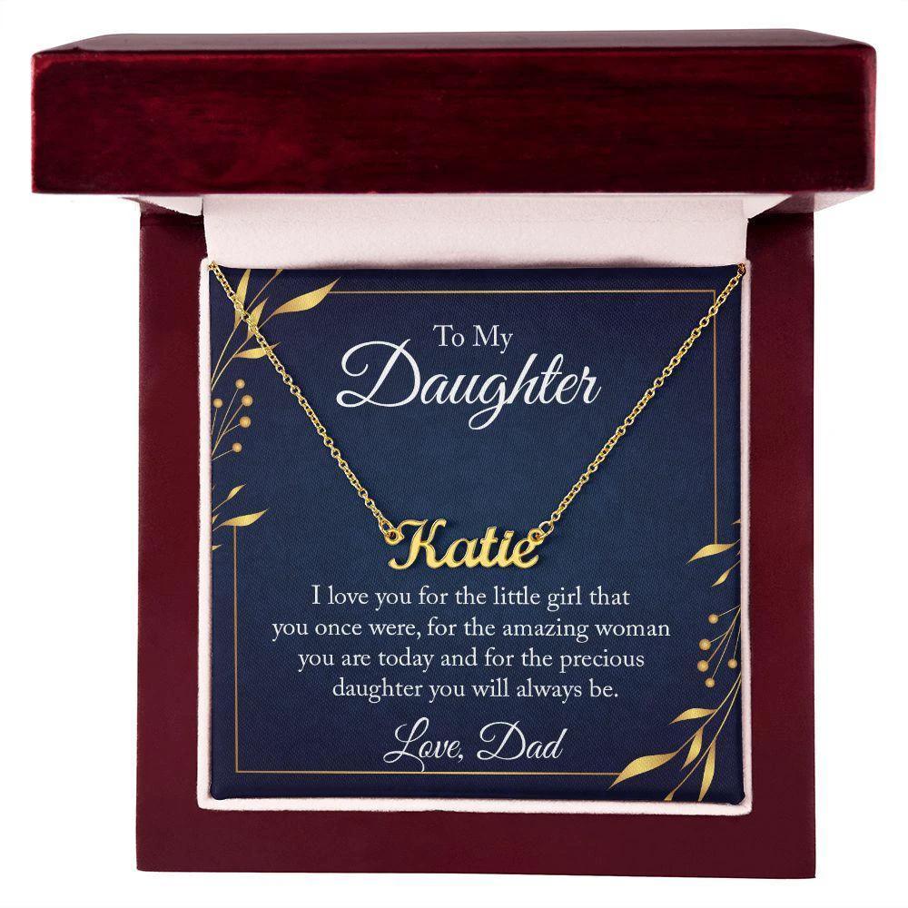 Daughter Gift Personalized Name Necklace