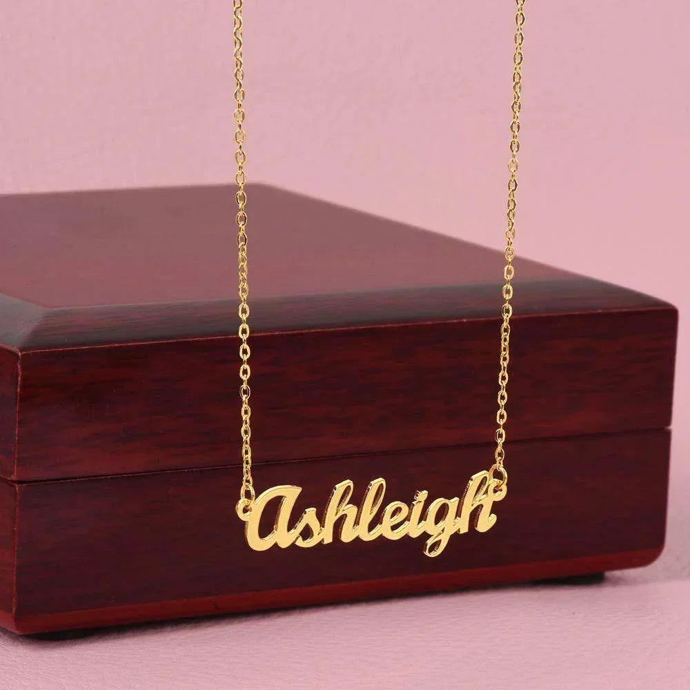To my Wife - A Cute, Loving, Sexy Husband is Rare - Personalized Name Necklace