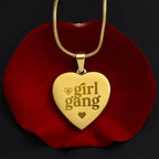 Girl Gang Personalized Engraved Heart Necklace