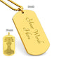 Mjolnir Viking Engraved Dog Tag Necklace I'd Rather Be A Good Man Than A Great King - Mallard Moon Gift Shop