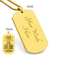 Gift for Biker Ride Or Die Engraved Dog Tag Necklace - Mallard Moon Gift Shop