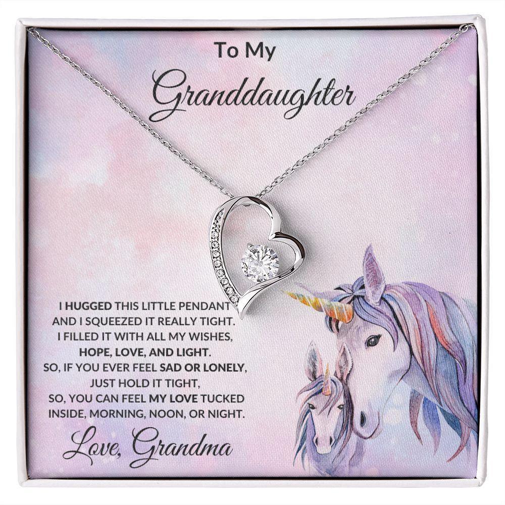 To My Granddaughter Necklace Love Grandma