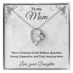 Christmas Gift for Mother Personalized Gift from Daughter or Son Forever Love Necklace