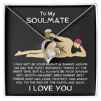 To My Soulmate Smoking Hot Lover Forever Love Heart Pendant Necklace