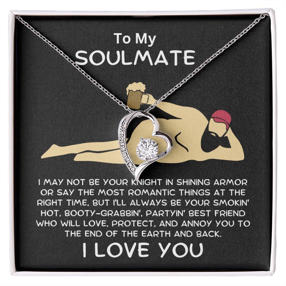 Gift for Soulmate Smoking Hot Lover Heart Pendant Necklace - Mallard Moon Gift Shop