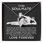 To My Soulmate - Love Forever - Dazzling Heart Pendant Necklace