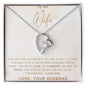 To My Wife - My Love, My Comfort, My Joy - Forever Love Heart Pendant Necklace - Mallard Moon Gift Shop