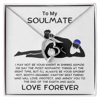 To My Soulmate - Smokin' Hot Valentine - Forever Love Pendant Necklace - Mallard Moon Gift Shop
