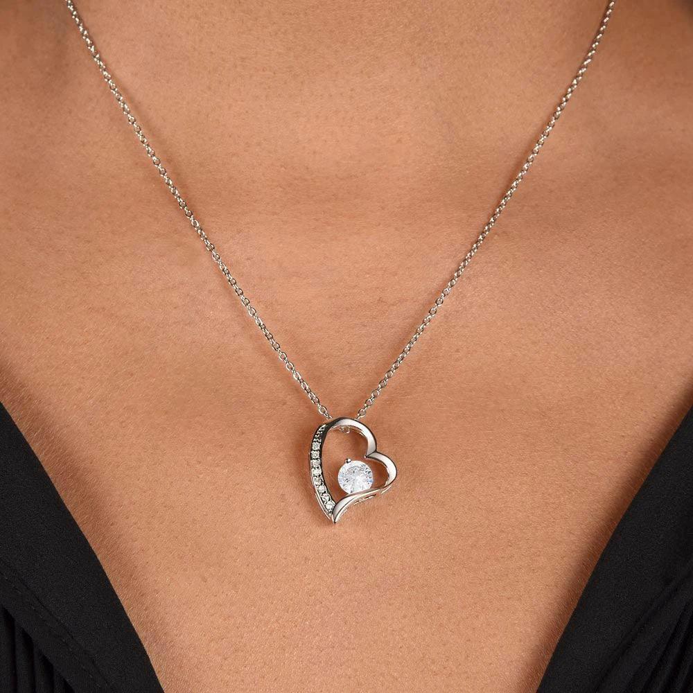 To My Wife - Woman of My Dreams - Forever Love Heart Pendant Necklace